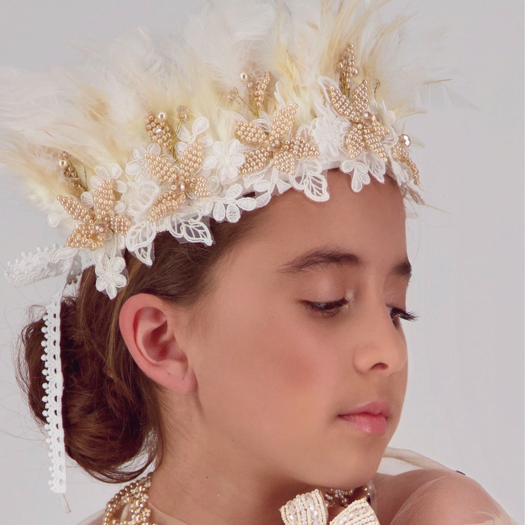 Designer Children's Crown  Elegant Flower Girl Hair Garland – Sienna Likes  To Party - Shop