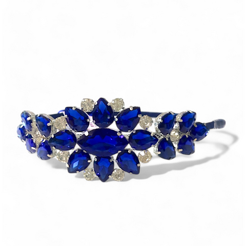 Designer Childrens Saphire Blue Rhinestone Tiara by Sienna Likes to Party Luxury hair accessories for Children