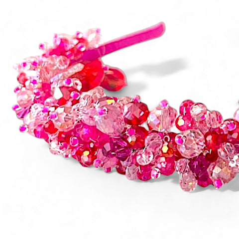 Handmade crystal headbands for girls' special occasions