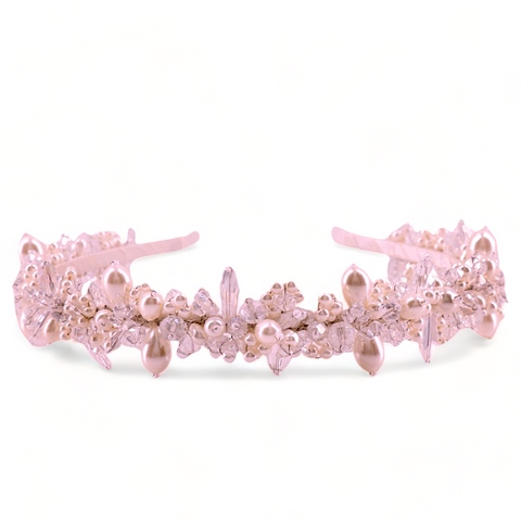 Best Designer Pink Pearl Flower Girl Tiara