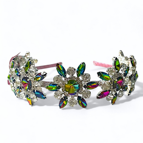 Buy the best diamante and rainbow rhinestone tiara by Sienna Likes to Party, luxury accessories for children