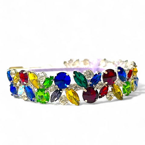 Buy Best kids designer multi coloured rhinestone tiara handmade by Sienna Likes to Party Luxury Accessories for Children