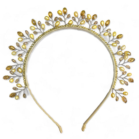 The Bryony Kids Crystal & Pearl Tiara