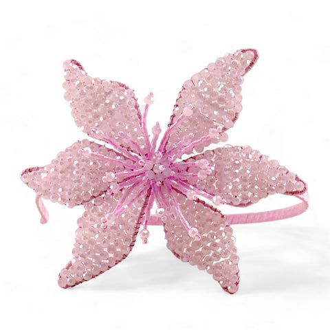 The Magnolia Girls Pink Flower Headband