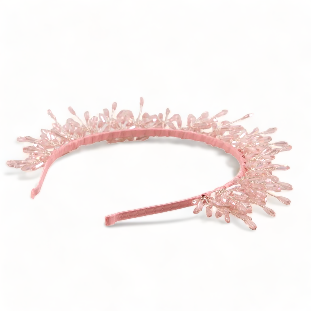 The Laelyn Girls Pink Crystal Headband