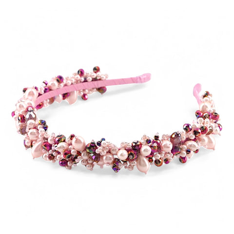 Buy best bespoke handmade hair accessories for flowergirls by Sienna Likes to party, luxury headbands for children.