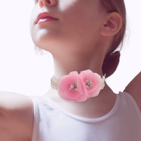 Luxury Pretty Poppy Flower Necklace