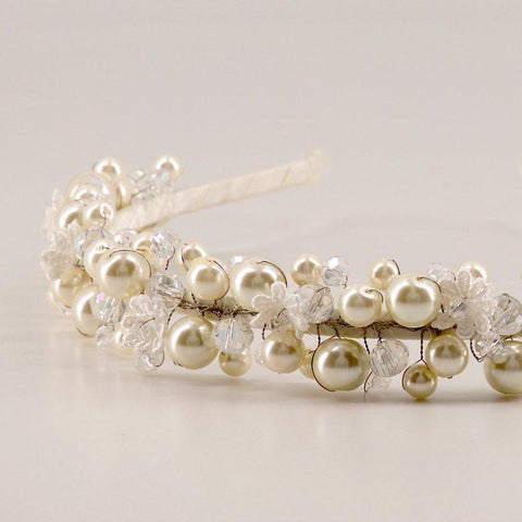 The Juileta Pearl Designer Headband.