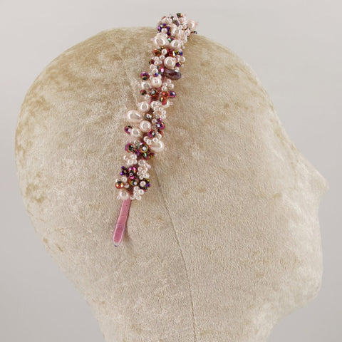 The Sachi Pearl & Crystal Designer Headband.